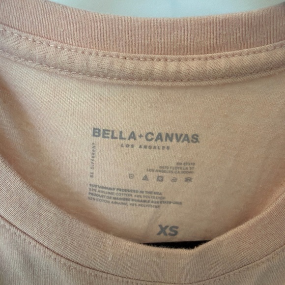 Bella Canvas Women’s Sleeveless Tank Tops - White & Blush - Picture 2 of 4